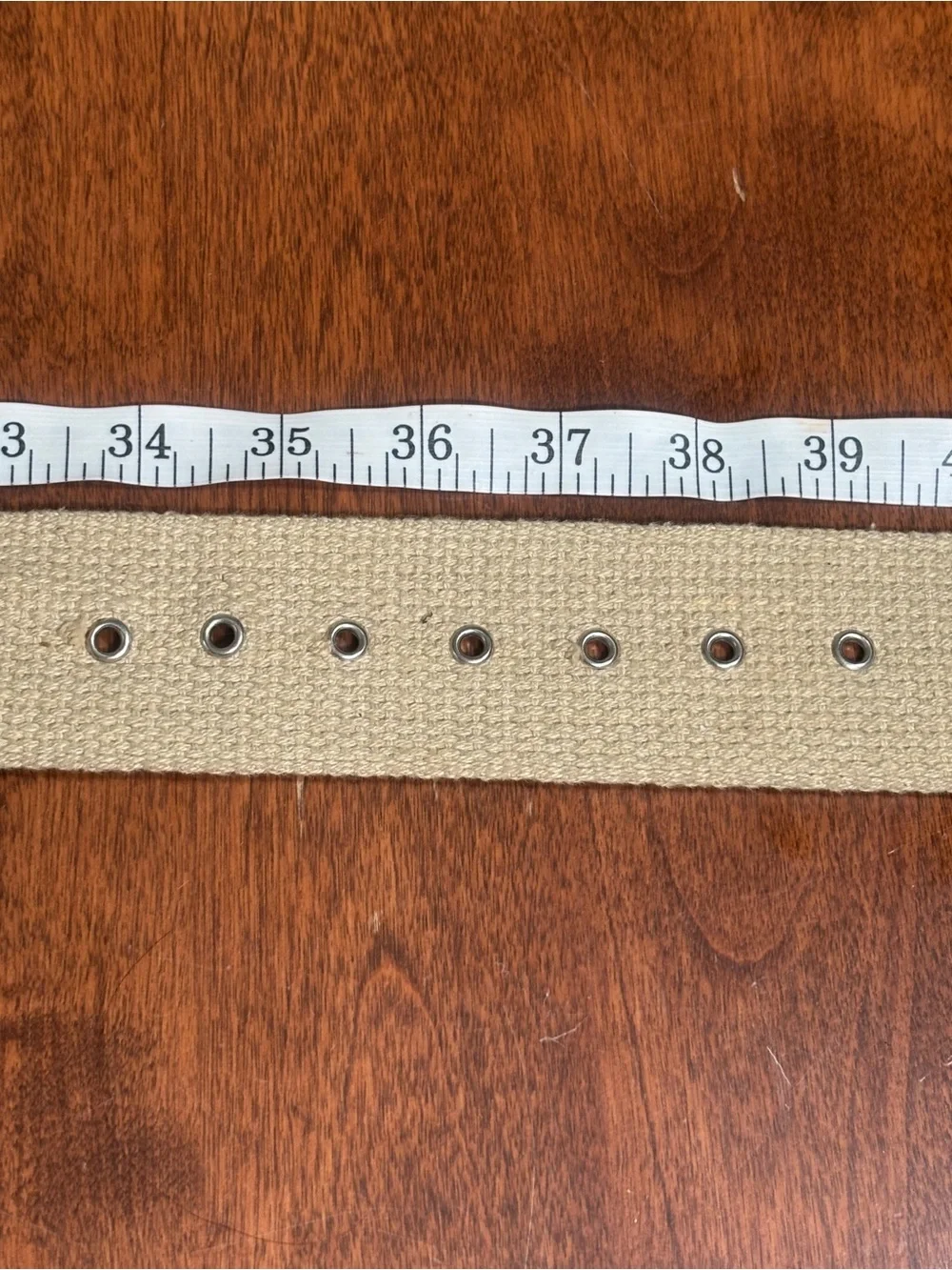 Classic Canvas Men’s Belt with Tan Leather Accents